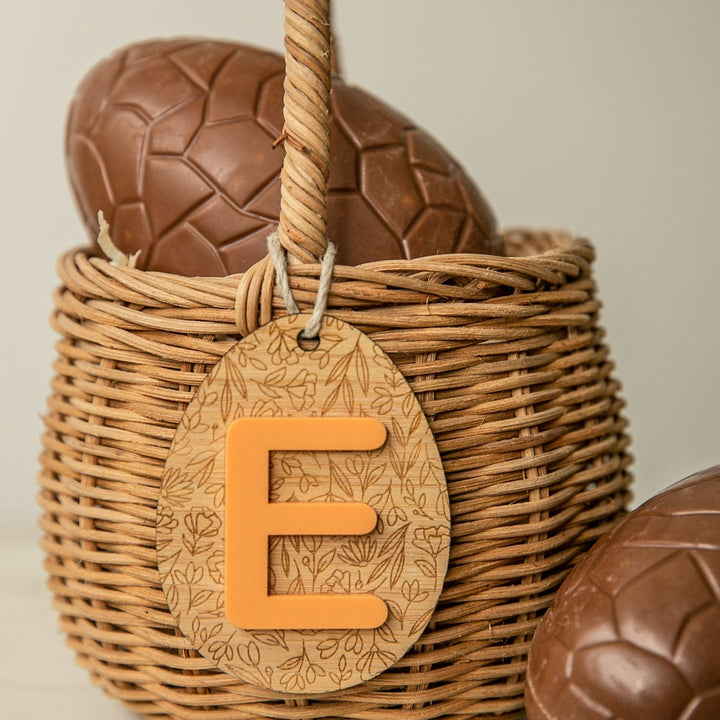 Personalised Meadow Monogram Easter Tag