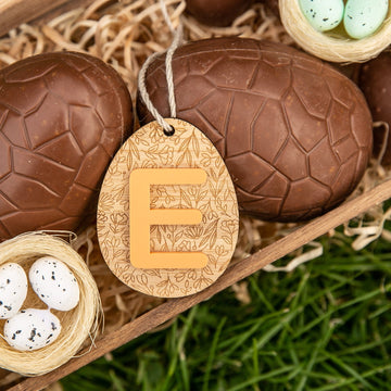 Personalised Meadow Monogram Easter Tag