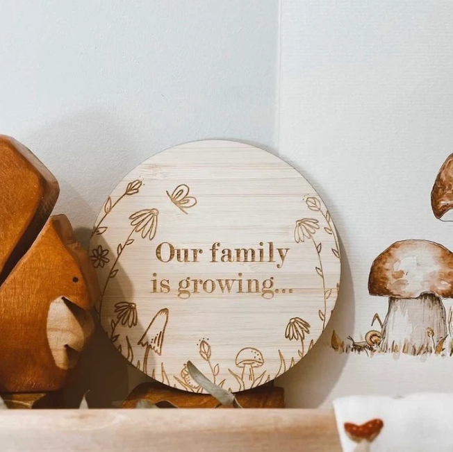 SAMPLE | Chloe Mytton Watercolour Pregnancy Announcement