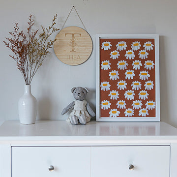 Personalised Floral Alphabet Plaque