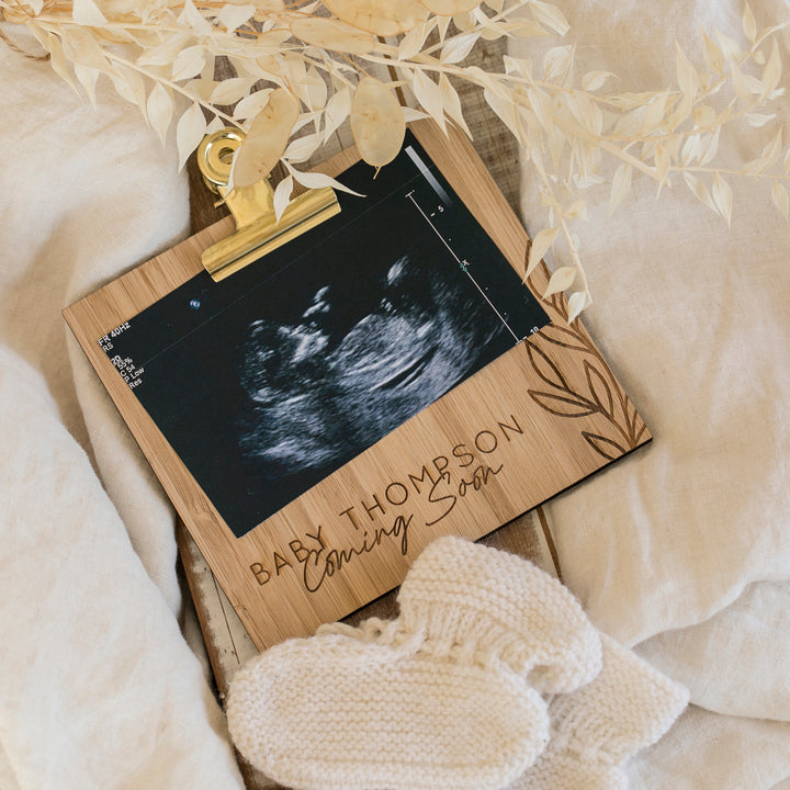 Clipboard Pregnancy Photo Announcement