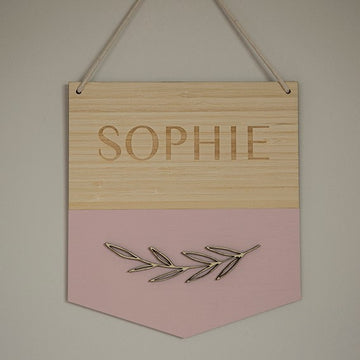Personalised Laurel Name Banner