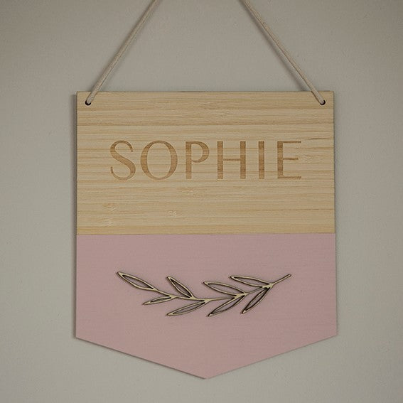Personalised Laurel Name Banner