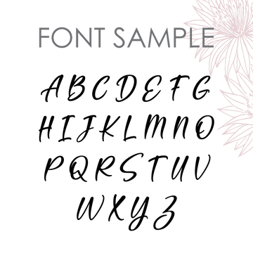 A font sample available for the Heart Cake Topper. 