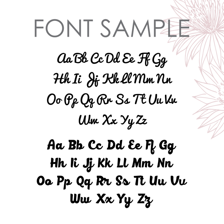 Personalised Place Settings