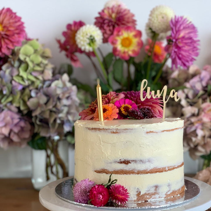 Tiny Personalised Cake Topper (other colours available)