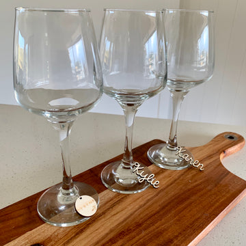 Personalised Wine Glass Charms
