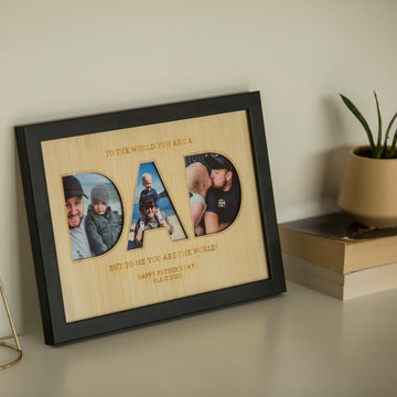 DAD Personalised Photo Frame Insert (frame not included)