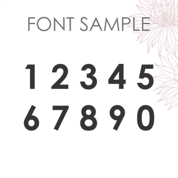 Name + Number Personalised Topper (other colours available)