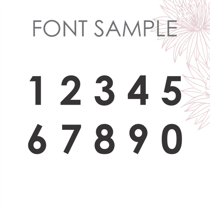 Name + Number Personalised Topper (other colours available)