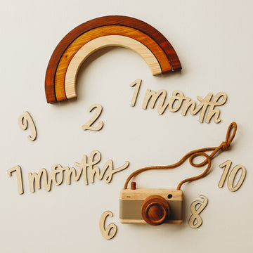 Lovely Lettering Flatlay Milestones