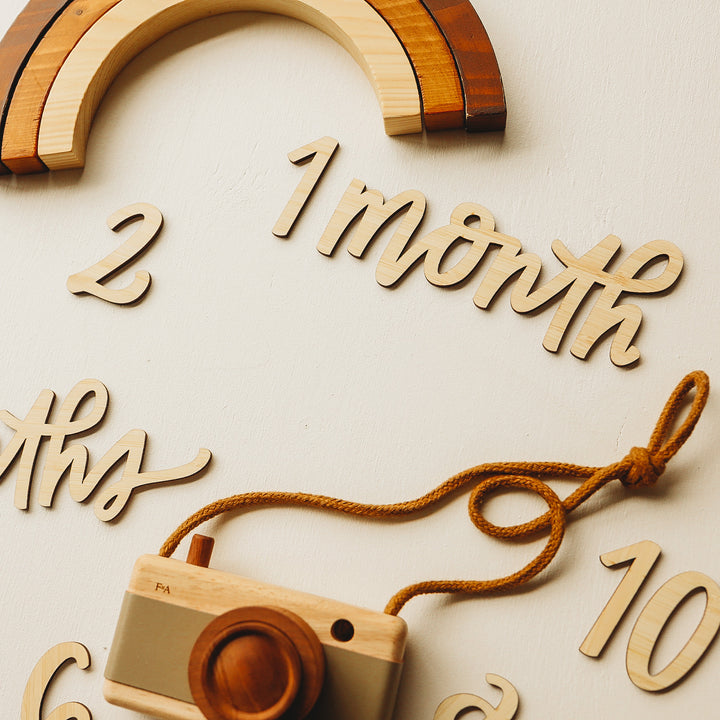 Lovely Lettering Flatlay Milestones
