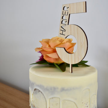 Name + Number Personalised Topper (other colours available)