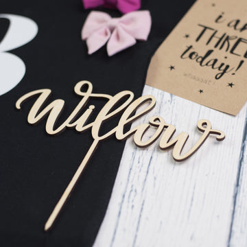 Lovely Lettering Handlettered Cake Topper (other colours available)