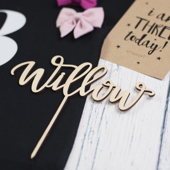 Lovely Lettering Handlettered Cake Topper (other colours available)