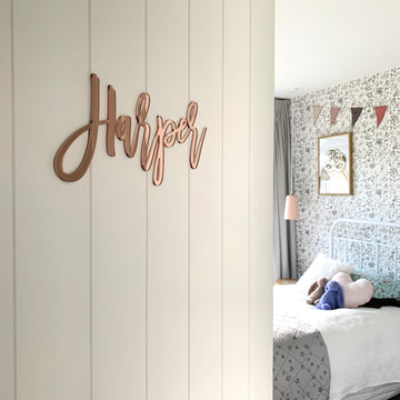 Mirror Wall Name - other fonts and colours available