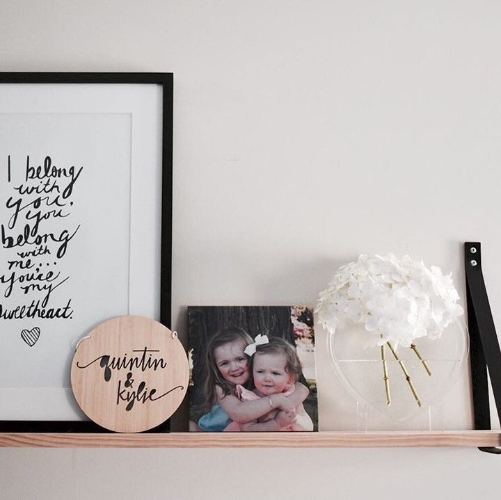 Lovely Lettering Handlettered Lovers Plaque