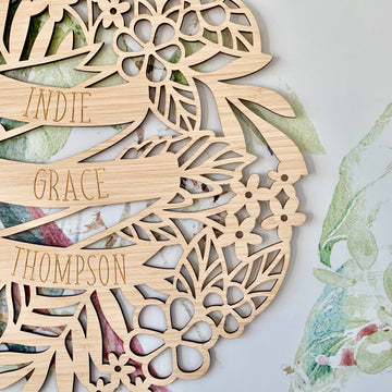 Personalised Tropics Wall Plaque