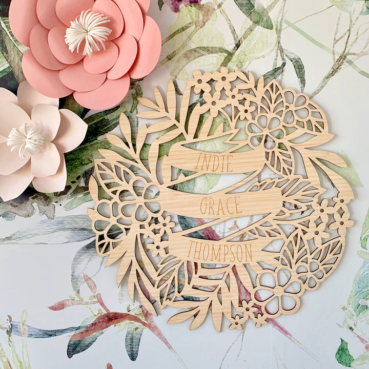 Personalised Tropics Wall Plaque