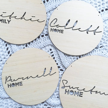 "HOME IS WHERE THE FAMILY IS" PLAQUE