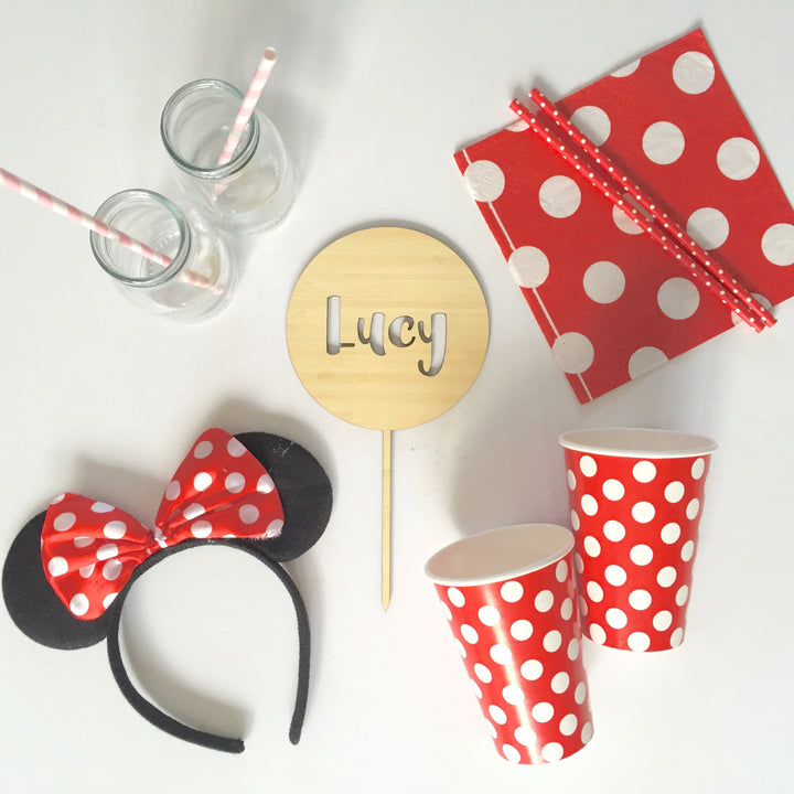 [ROUND] CUSTOM CAKE TOPPER